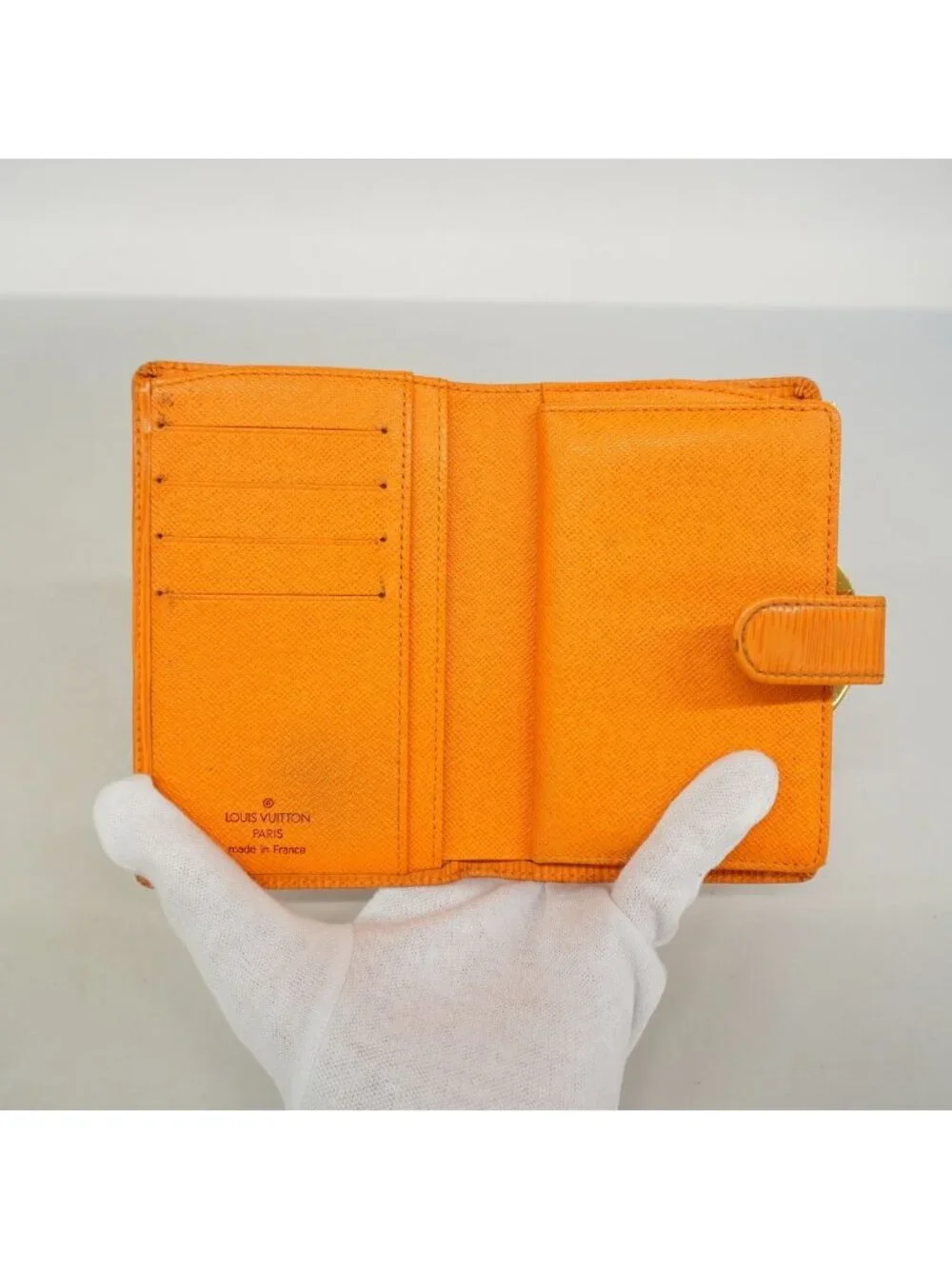 Louis Vuitton Wallet Epi Porte-Monnaie Viennois Mandarin